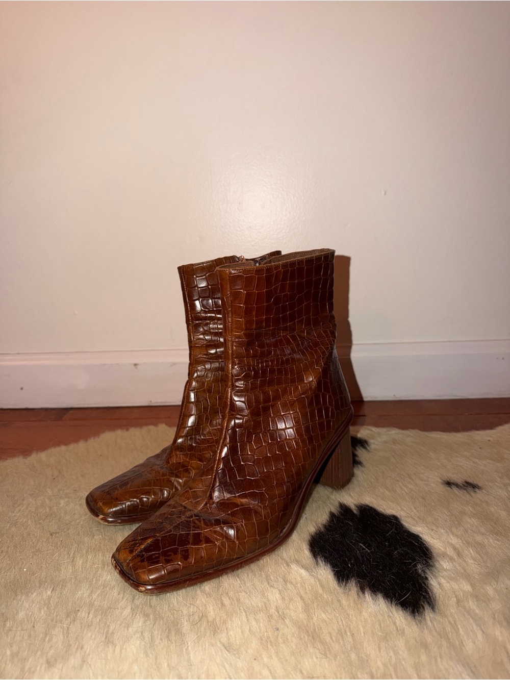 ALOHAS West Cape Coco Brown Croc Boots